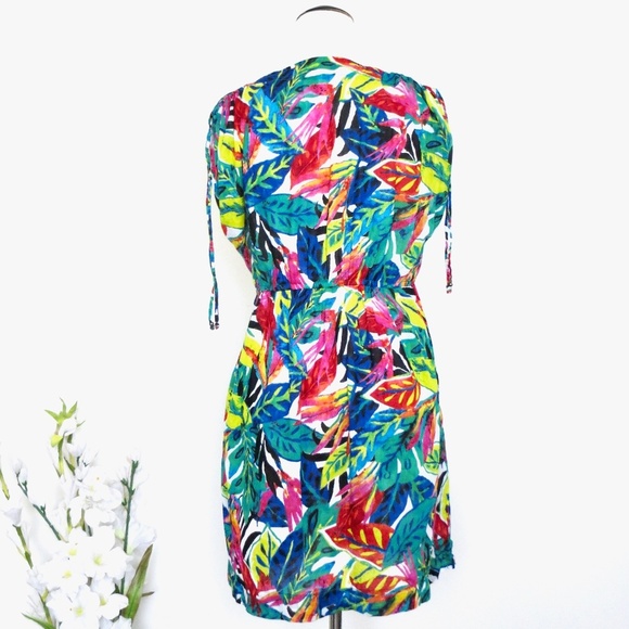 Lauren Ralph Lauren Rainforest Tropical Farrah Swimsuit Cover Up Dress SZ M - Picture 7 of 11